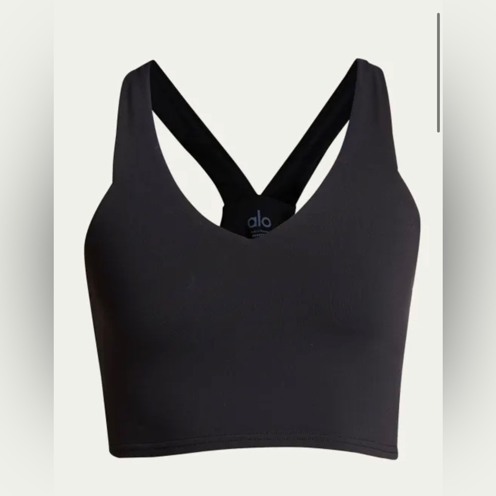ALO YOGA black sports bra tank size M
